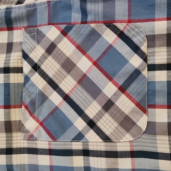 C.e. Schmidt Workwear Blue & Red Plaid Button-Up Shirt - Picture 4 of 6